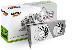 Inno3D GeForce RTX 4070 Super Twin X2 OC White (N407S2-126XX-186162W) цена и информация | INNO 3D Компьютерные компоненты | hansapost.ee