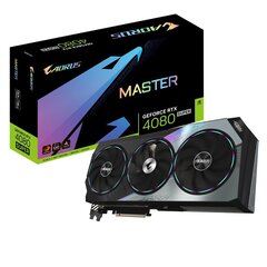Gigabyte Aorus GeForce RTX 4080 Super Master (GV-N408SAORUS M-16GD) цена и информация | Видеокарты | hansapost.ee