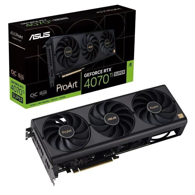 Asus ProArt GeForce RTX 4070 Ti Super OC Edition (90YV0KJ0-M0NA00) цена и информация | Videokaardid | hansapost.ee