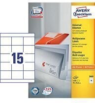 Kleebitavad etiketid Avery A4, 70x50,8mm price and information | Kirjatarvikud | hansapost.ee