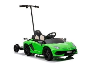 Ühekohaline laste elektriauto koos lisaplatvormiga Lamborghini Aventador SX2018, roheline hind ja info | Laste elektriautod | hansapost.ee