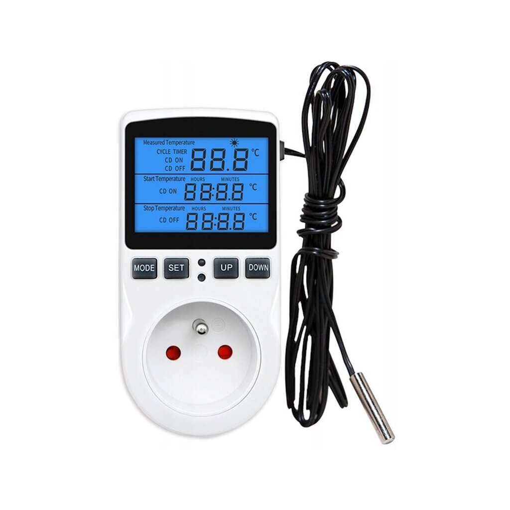 Termostaat 230 v pistikupesaga hind ja info | Taimeriga pistikud ja termostaadid | hansapost.ee