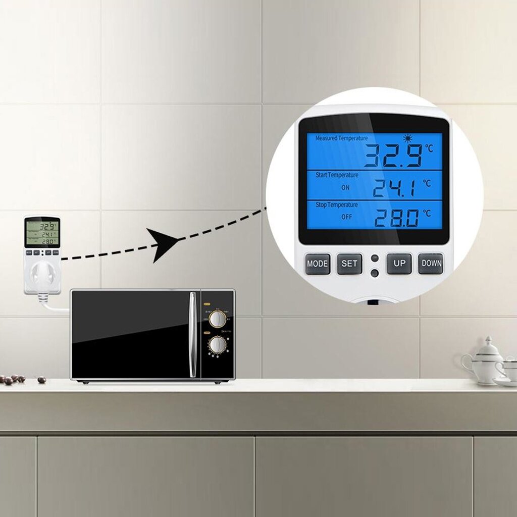 Termostaat 230 v pistikupesaga цена и информация | Taimeriga pistikud ja termostaadid | hansapost.ee