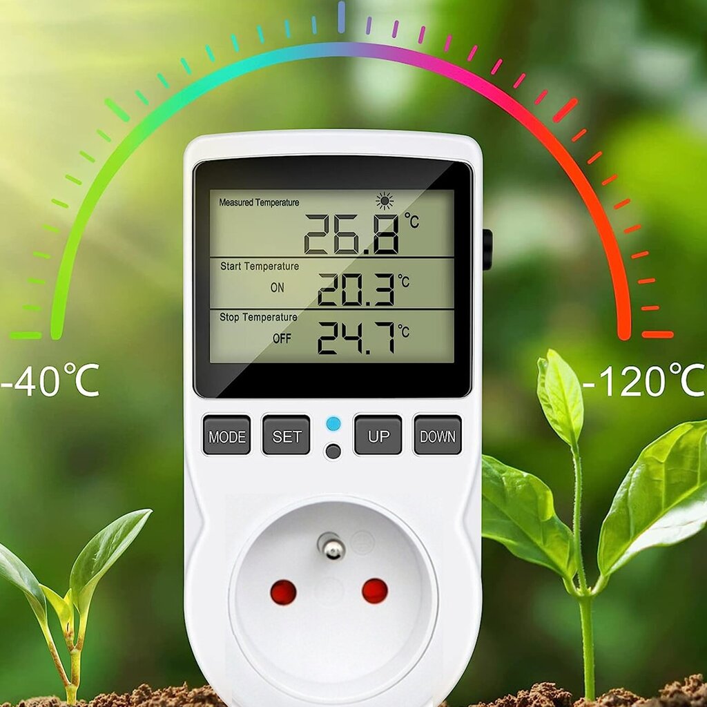 Termostaat 230 v pistikupesaga цена и информация | Taimeriga pistikud ja termostaadid | hansapost.ee