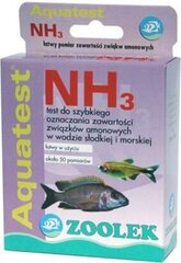 Ammoniaagi test akvaariumile Zoolek Aquatest NH3 hind ja info | Puskkaevu- ja tiigitarvikud | hansapost.ee