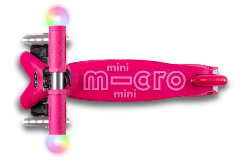 Laste tõukeratas Micro Mini2Grow Magic LED - roosa price and information | Tõukerattad | hansapost.ee