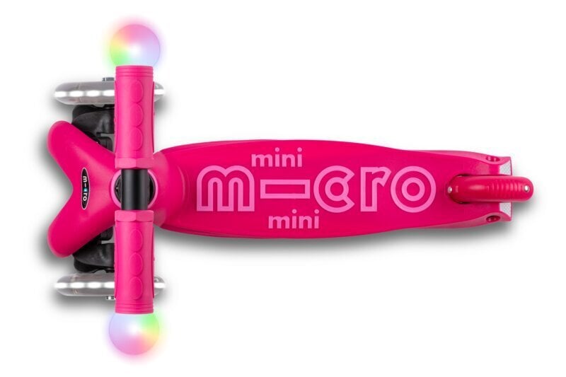 Laste tõukeratas Micro Mini2Grow Magic LED - roosa price and information | Tõukerattad | hansapost.ee