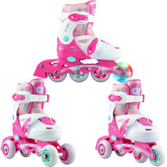 Rulluisud reguleeritavad Croxer Missy 3 in 1 LED (27-30) price and information | Roller skates and accessories | hansapost.ee