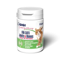 Gigi toidulisand kassidele tablettidena Joints & Bones, 60 tk. hind ja info | Toidulisandid, vitamiinid ja parasiiditõrje | hansapost.ee