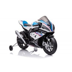 Akutoitel mootorratas lastele Lean Toys BMW HP4 Race JT5001, valge цена и информация | Электромобили для детей | hansapost.ee