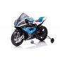 Akutoitel mootorratas lastele Lean Toys BMW HP4 Race JT5001, sinine цена и информация | Laste elektriautod | hansapost.ee