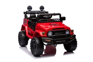 Ühekohaline elektriauto lastele Toyota FJ 4x4 Lean Cars, red hind ja info | Laste elektriautod | hansapost.ee