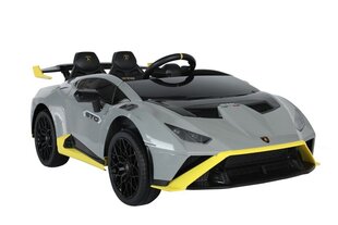 Одноместный электромобиль Lamborghini Lean Toys, серый цена и информация | Электромобили для детей | hansapost.ee