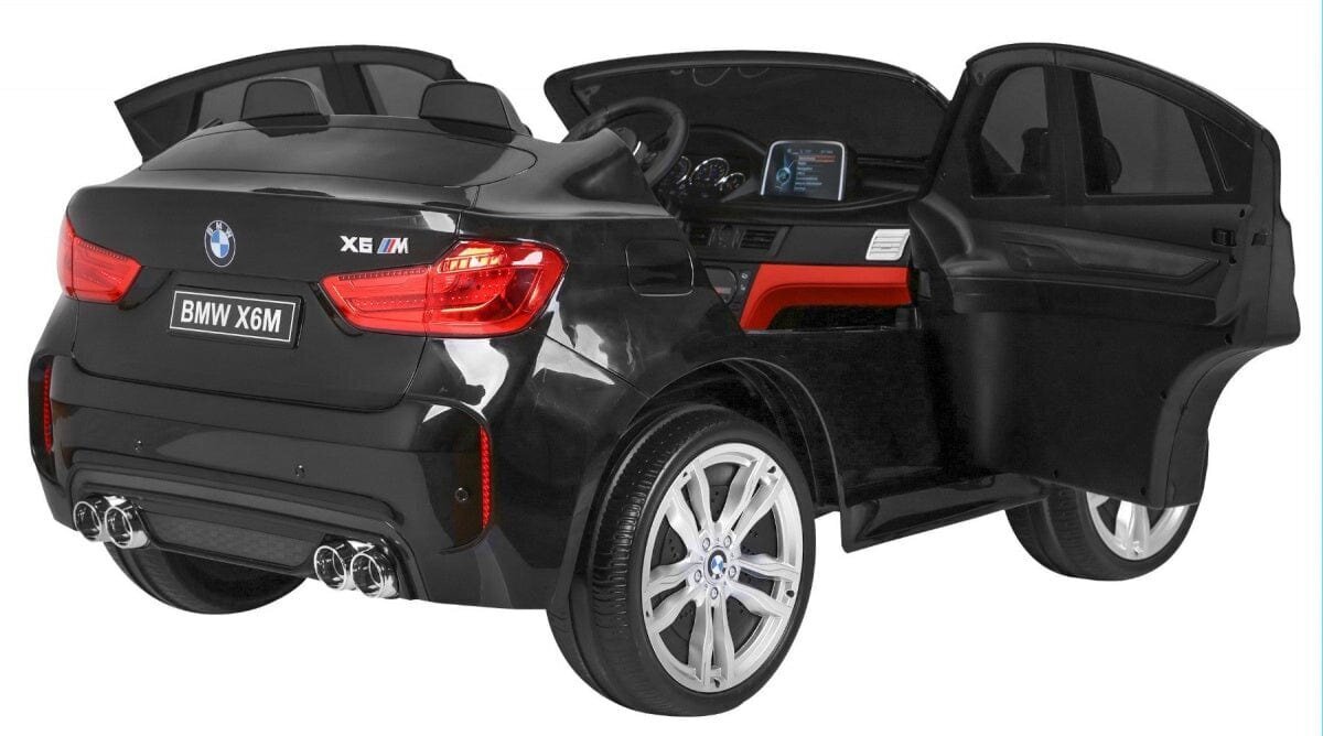 Kahekohaline elektriauto BMW X6M XXL, must hind ja info | Laste elektriautod | hansapost.ee