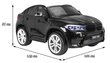 Kahekohaline elektriauto BMW X6M XXL, must цена и информация | Laste elektriautod | hansapost.ee