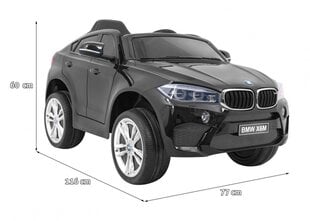 Ühekohaline laste elektriauto BMW X6M, Must цена и информация | Электромобили для детей | hansapost.ee