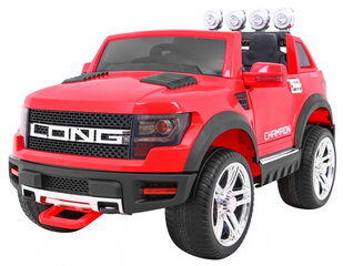Kahekohaline laste elektriauto Ramiz Long Jeep, punane hind ja info | Laste elektriautod | hansapost.ee