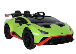Одноместный электромобиль Lamborghini Lean Toys, зеленый цена и информация | Электромобили для детей | hansapost.ee