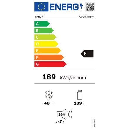 Candy CCG1L314EW hind ja info | Külmkapid-külmikud | hansapost.ee