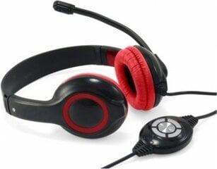 Kõrvaklapid Mikrofoniga Conceptronic CCHATSTARU2R Punane hind ja info | Conceptronic Heli- ja videoseadmed, klaviatuurid ja hiired | hansapost.ee
