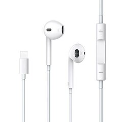 USAMS Słuchawki stereo EP-24 lightning iPhone 7|8|X|XS|XS Max|XR biały|white HSEP2401 цена и информация | Наушники | hansapost.ee