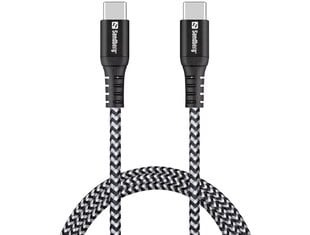 Sandberg 441-38 Survivor USB-C- USB-C kaabel 1M price and information | Mobiiltelefonide kaablid | hansapost.ee