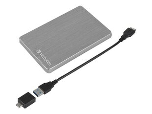 Verbatim kõvaketas Store n Go 2.5" ALU 1TB USB 3.2 Gen 1 Space Gray цена и информация | Жесткий диск Seagate ST1000VX005 | hansapost.ee