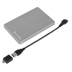 Verbatim kõvaketas Store n Go 2.5" ALU 2TB USB 3.2 Gen 1 Space Gray цена и информация | Жёсткие диски (SSD, HDD) | hansapost.ee