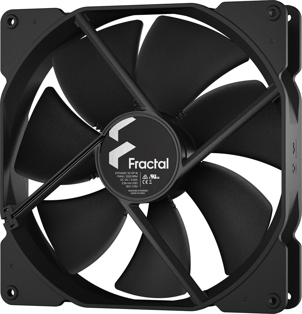 Fractal Design FD-FAN-DYN-X2-GP18-PWM-BK цена и информация | Arvuti ventilaatorid | hansapost.ee