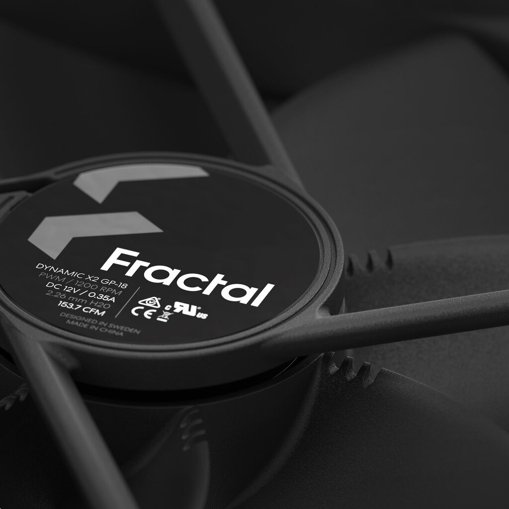 Fractal Design FD-FAN-DYN-X2-GP18-PWM-BK цена и информация | Arvuti ventilaatorid | hansapost.ee