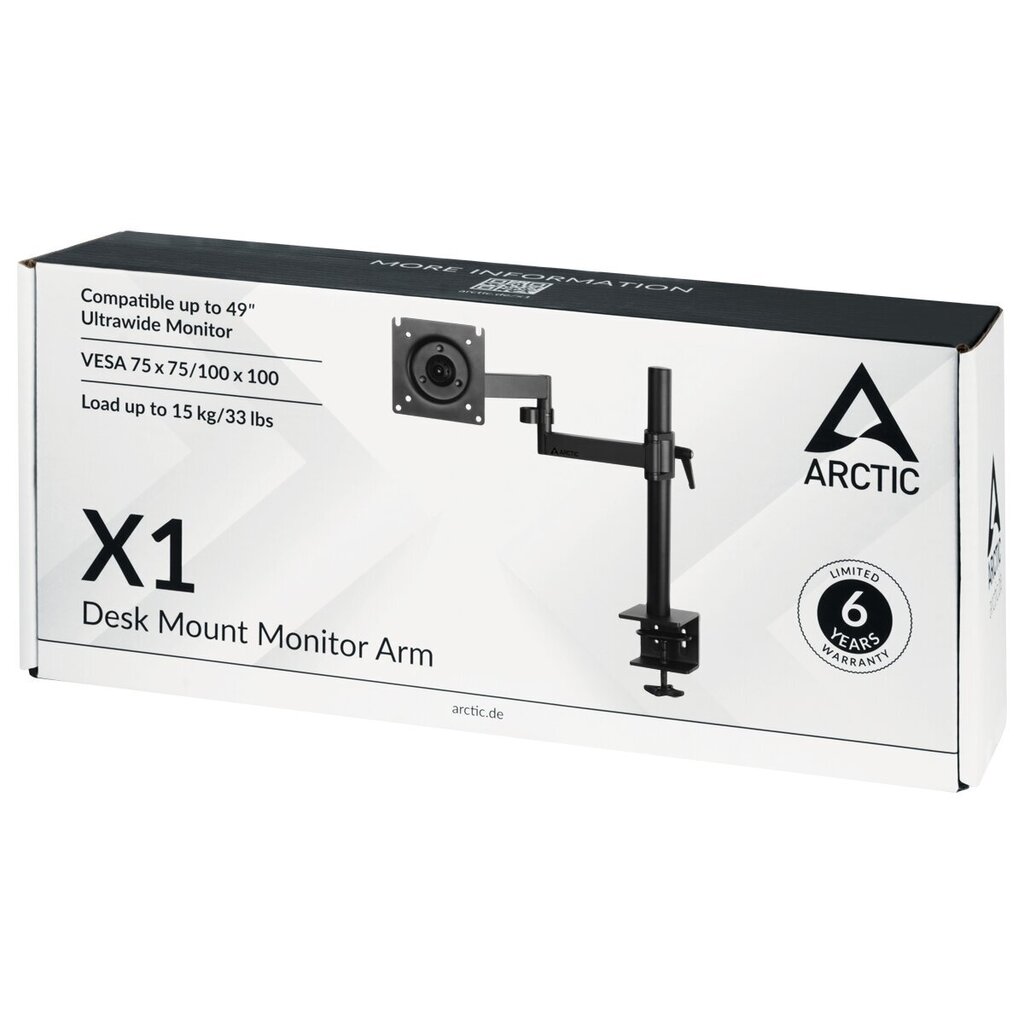 Monitori kinnitus Arctic X1 43”/40” цена и информация | Monitori kinnitused | hansapost.ee
