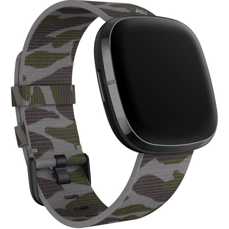 Versa 3/ Sense,Woven Band,Camo,Large цена и информация | Nutikellade aksessuaarid ja tarvikud | hansapost.ee