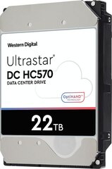 Dysk serwerowy HDD Western Digital Ultrastar DC HC570 WUH722222ALE6L4 (22 TB; 3.5"; SATA III) цена и информация | Внутренние жёсткие диски (HDD, SSD, Hybrid) | hansapost.ee
