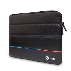 Sleeve BMW BMCS14PUCARTCBK 14&quot; black|black Carbon Tricolor BMW000517-0 цена и информация | Рюкзаки, сумки, чехлы для компьютеров | hansapost.ee