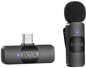 Boya juhtmevaba mikrofon BY-V10 USB-C hind ja info | Mikrofonid | hansapost.ee