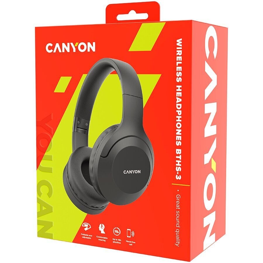 Canyon BTHS-3 Black hind ja info | Kõrvaklapid | hansapost.ee