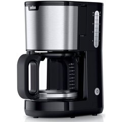 Braun filterkohvimasin KF 1500 BK PurShine, must/roostevaba teras hind ja info | Kohvimasinad ja espressomasinad | hansapost.ee