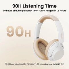 Ugreen HP202 HiTune Max5 on-ear wireless headphones with hybrid ANC noise reduction - white цена и информация | Наушники | hansapost.ee