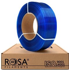 Hõõgniit PET-G blue sky transparent 1.75mm 1kg refill Rosa3D hind ja info | Nutiseadmed ja lisatarvikud | hansapost.ee