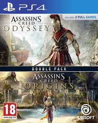 Assassin's Creed Origins + Odyssey Double Pack PS4 hind ja info | Konsooli- ja arvutimängud | hansapost.ee