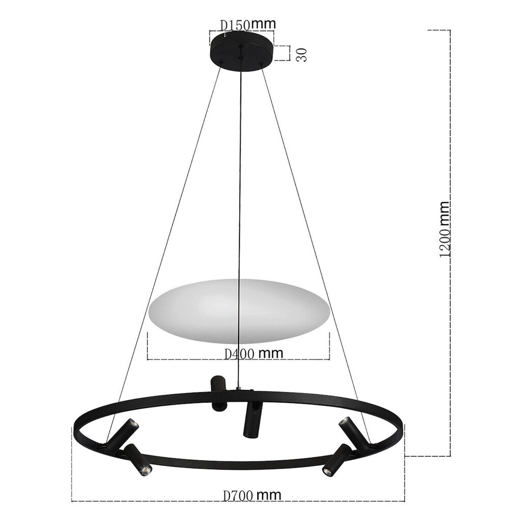 Light Prestige riputatav valgusti Almeria hind ja info | Rippvalgustid | hansapost.ee