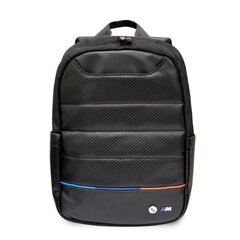 Backpack BMW BMBP15PUCARTCBK 16&quot; black|black Carbon&Nylon Tricolor BMW000515-0 цена и информация | Рюкзаки, сумки, чехлы для компьютеров | hansapost.ee