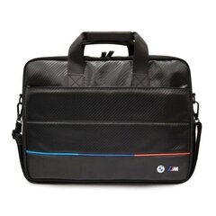 BMW Bag BMCB15PUCARTCBK 16&quot; black|black Carbon Tricolor BMW000516-0 цена и информация | Рюкзаки, сумки, чехлы для компьютеров | hansapost.ee