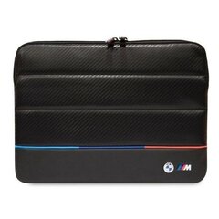 Sleeve BMW BMCS16PUCARTCBK 16&quot; black|black Carbon Tricolor BMW000518-0 цена и информация | Рюкзаки, сумки, чехлы для компьютеров | hansapost.ee