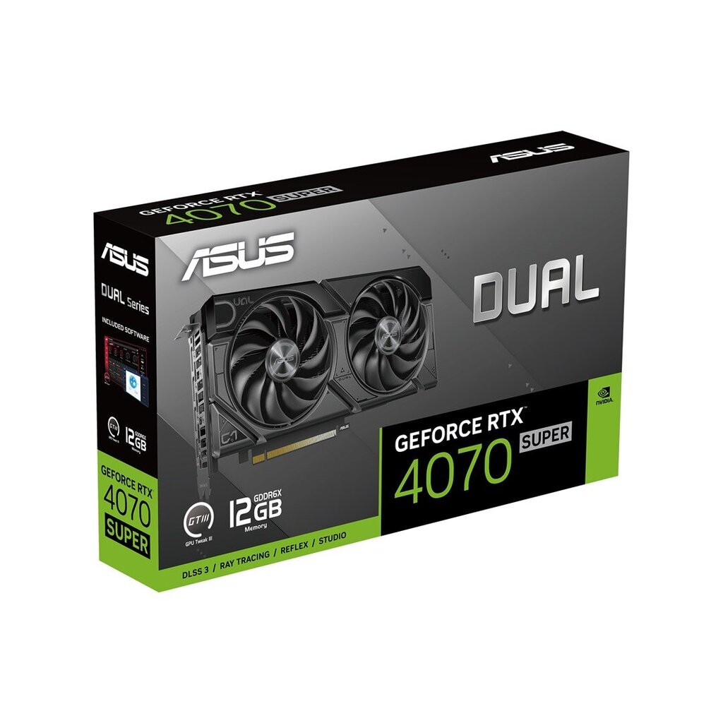 Asus Dual GeForce RTX 4070 Super Evo (90YV0KC1-M0NA00) hind ja info | Videokaardid | hansapost.ee