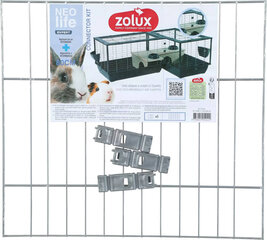 Комплект для присоединения клетки Zolux Neolife 100, 44,5x3x33.3 см, серебристый цена и информация | Клетки и аксессуары для грызунов | hansapost.ee
