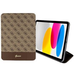 Guess GUFC11PS4SGW iPad 10.9" brązowy|brown 4G Stripe Allover цена и информация | Чехлы для планшетов и электронных книг | hansapost.ee