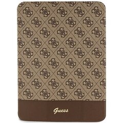 Guess GUFC11PS4SGW iPad 10.9" brązowy|brown 4G Stripe Allover цена и информация | Чехлы для планшетов и электронных книг | hansapost.ee