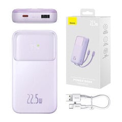 Powerbank Baseus Comet 20000mAh, USB do USB-C, 22.5W (purple) цена и информация | Зарядные устройства Power bank | hansapost.ee