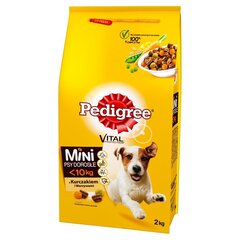 Pedigree Vital Protection väikestele täiskasvanud koertele kana ja köögiviljadega, 2 kg hind ja info | Koerte kuivtoit ja krõbinad | hansapost.ee